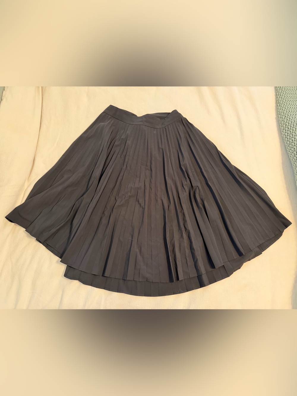 Women's Black Pleated Circle Skirt - Feminine Flare